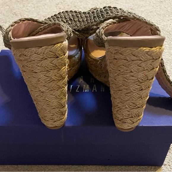NWT Stuart Weitzman Alex Crochet Wedge - Picture 4 of 6